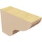 Ekena Millwork 2"W x 6"D x 4"H Classic Greensboro Rough Cedar Woodgrain TimberThane Corbel, Primed Tan CORUR02X06X04GRNRCPR - alternate 3